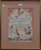 Margaret Tarrant, Four Pieces for Pianoforte by Barbara Kirkby-Mason' (Front Cover Illustration), watercolour