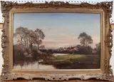 William E. Harris, A Sunny Afternoon on Eton Wick Common, 1884, oil on canvas