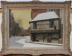 David Thomas, The Old Curiosity Shop, oil on board