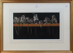 Leonard Robert Brightwell, The Politicians, gouache