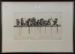 Leonard Robert Brightwell, The Upper Ten, monochrome etching