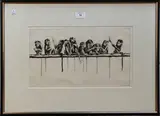 Leonard Robert Brightwell, The Upper Ten, monochrome etching