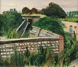 Carel Weight, Figures in a Suburban Landscape