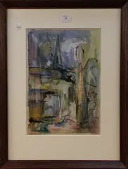 Edgar Hubert, Abstract, watercolour
