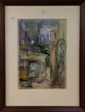 Edgar Hubert, Abstract, watercolour