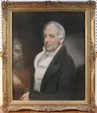 William Russell, John Pearson Doctor of Diseases' (Half Length Portrait of the Gentleman standing beside a Book and Sculpture), 1809, pastel