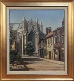 Francis Kenneth Elwell, View of Beverley Minster, oil on canvas