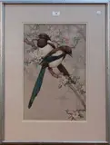 Noël Hopking, Magpies, watercolour