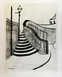 L. S. Lowry, Old Steps, Stockport