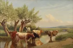 William Sidney Cooper, Near Amberley, Sussex, 1921, oil on canvas