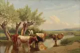 William Sidney Cooper, Near Amberley, Sussex, 1921, oil on canvas