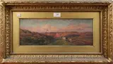 Thomas Huson, The lamp of day is almost spent, oil on board