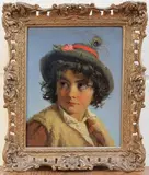 Marie Wunsch, Beppo' (Portrait of a Youth), oil on panel