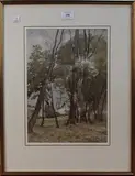 Henri Harpignies, View of a Château through Trees