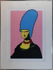 Mona Simpson by Nick Walker, colour serigraph published by P.O.W., sold Mar 2015