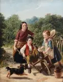 William Hemsley, A Bumpy Ride, 1862, oil on canvas