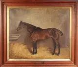 Gertrude L. Whelpton, Solicitor, 1902' (Study of the Horse in a Stable), oil on canvas