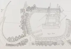 Bryan Pearce, St Ives, monochrome print