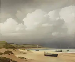 Pierre de Clausade, Côte Bretonné, oil on canvas