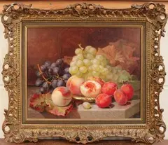 Eloise Harriet Stannard, Still Life Study of Fruit, 1892, oil on canvas