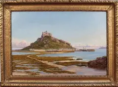 John Mulcaster Carrick, View of St Michael's Mount, 1877, oil on canvas