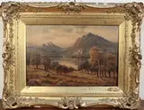 Sidney Yates Johnson, Departing Day, Ben Lomond, oil on canvas