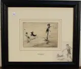Eileen Soper, Spring Tide, monochrome etching