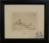 Eileen Soper, Balloons, monochrome etching
