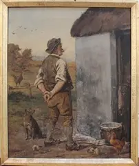 Gregor Grey, Waiting to Paint the Shed, oil on canvas