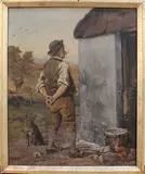 Gregor Grey, Waiting to Paint the Shed, oil on canvas