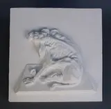 Eduardo Paolozzi, Scratching Dog, 1999, plaster relief
