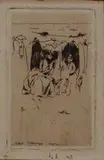 Walter Sickert, Two Ladies at Scheveningen, monochrome etching