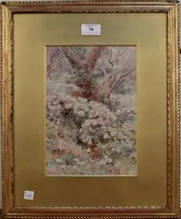 George Samuel Elgood, Roses among the Olives, Nice, 1912, watercolour