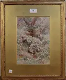 George Samuel Elgood, Roses among the Olives, Nice, 1912, watercolour