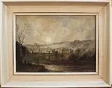 Claude Muncaster, Misty Morning from Sutton Garden