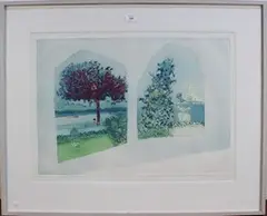 Patrick Procktor, Piw-Jaw Jaipur, colour etching with aquatint