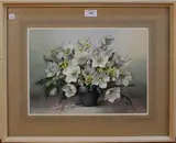 Jack Carter, Still Life Study of Hellebores in a Vase