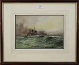 William Minshall Birchall, The Flotilla Leaders, 1919, watercolour and gouache