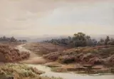 Joseph Powell, On Coldharbour Heath near Dorking, watercolour
