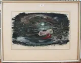 Charles Murray, The Gondola, watercolour and gouache