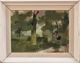 Richard Butler, View of Kerves Lane, Horsham, oil on canvas laid on board