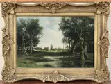 Leon Brunin, Après la Pluie, oil on canvas