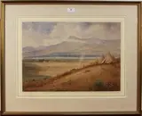 John Reginald Goodman, View of a Military Camp in the Valley of the Vardar, 1916, watercolour