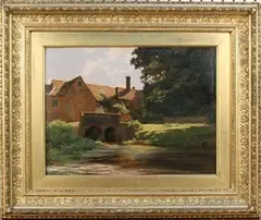 J. Hayllar, The Mill Stream, oil on panel