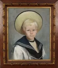 Ruth Garnett, Portrait of a Boy wearing a Sailor's Costume, 1893, pastel