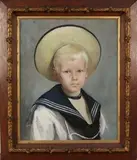 Ruth Garnett, Portrait of a Boy wearing a Sailor's Costume, 1893, pastel