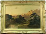 F. E. Jamieson, View of Glencoe, oil on canvas