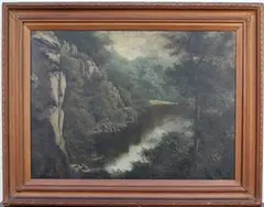 J.W. Ogden, Sty Barrow Crag Ullswater, 1890, oil on canvas