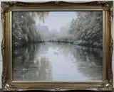 David F. Dane, A Quiet Corner of Barton Broad, oil on canvas