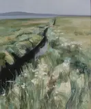 Perpetua Pope, Cotton Grass Islay, oil on canvas